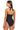 Women's Cowboy Carter Halter One Piece Swimsuit - Black