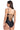 Red Carter Shine Solids Cross Cut Out Maillot One-Piece Swimsuit