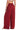Red Carter Hammered Satin Wide Leg Pant