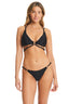 Red Carter Shine Solids Collection Triangle Black Bikini Top - Red Carter