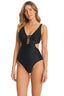 Shine Solids Collection Strappy One-Piece Swimsuit