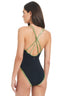 Red Carter Aloe Dbl Strap One Piece W Binding - Red Carter