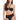 Shine Solids O-Ring Bandeau Black Bikini Top - Red Carter