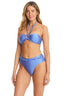 Shine Solids O-Ring High Waisted Blue Bikini Bottom - Red Carter