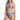 Shine Solids O-Ring High Waisted Blue Bikini Bottom - Red Carter