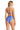 Shine Solids O-Ring High Waisted Blue Bikini Bottom - Red Carter