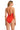 The Eyelet Collection Balconette One-Piece Swimsuit - Red Carter